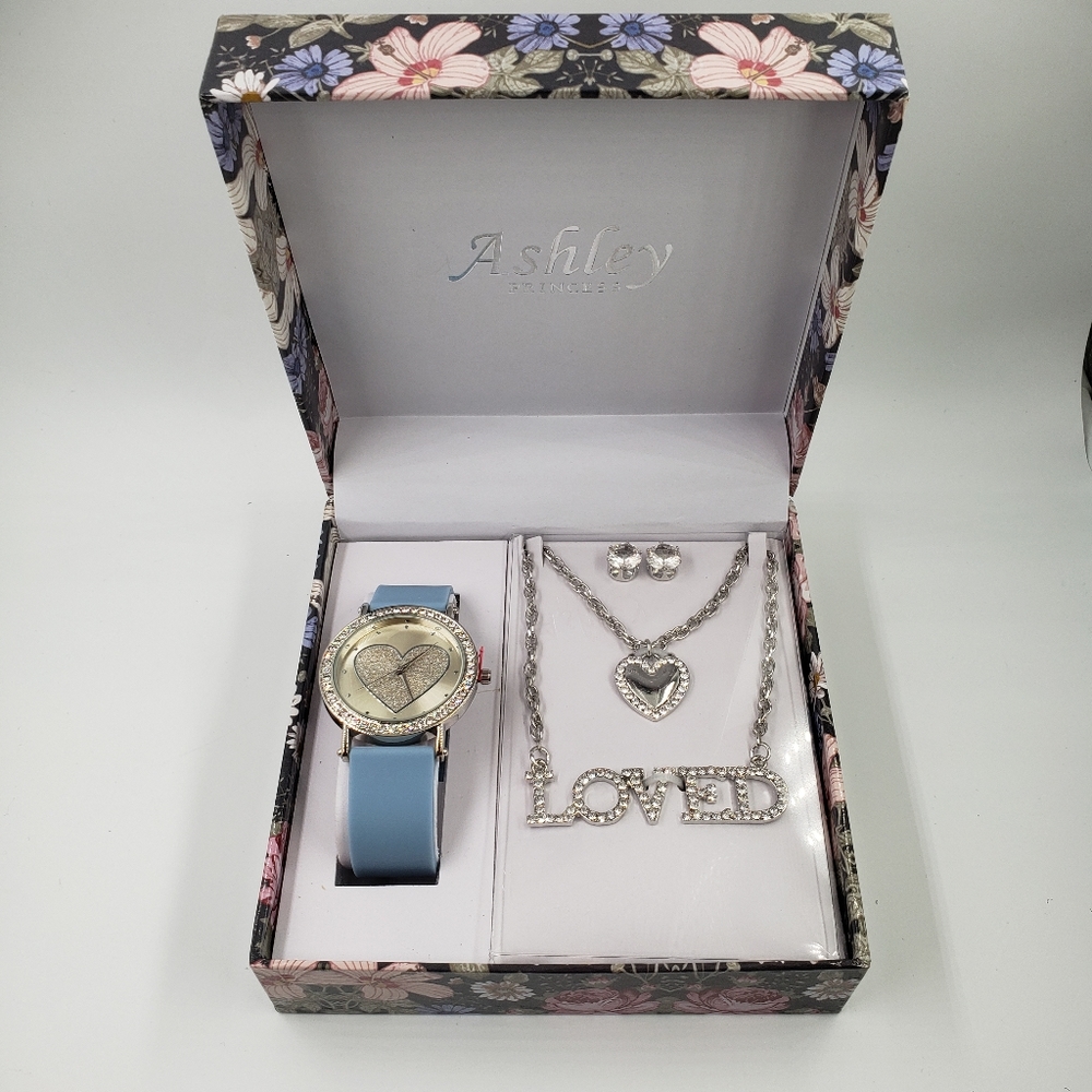 Women's Gift set.watch,necklace and earrings.